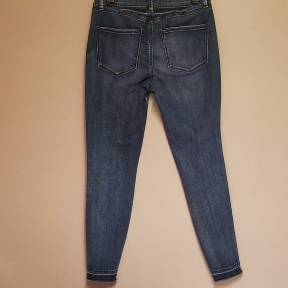 Size 3 Juniors snake print striped skinny jeans - Picture 4 of 8